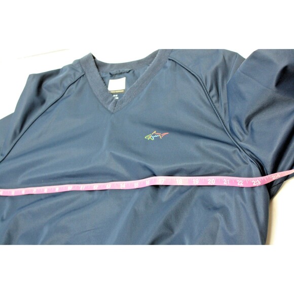 GREG NORMAN Windbreaker Mens Size M Blue Golf Pullover V-Neck Long Sleeve - Picture 5 of 7